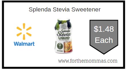 Walmart: Splenda Stevia Sweetener ONLY $1.48 Each 