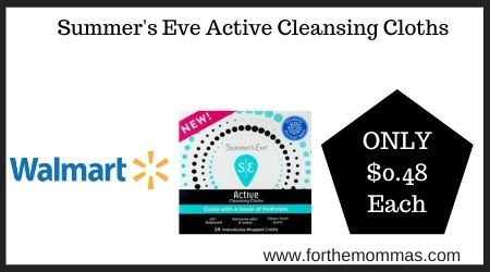 Walmart: Summer's Eve Active Cleansing Cloths
