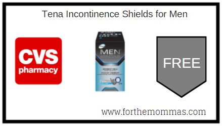 CVS: Free Tena Incontinence Shields for Men