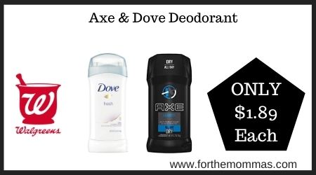 Axe & Dove Deodorant