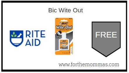 Rite Aid: FREE Bic Wite Out 