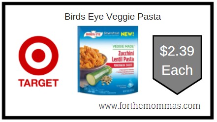Target: Birds Eye Veggie Pasta ONLY $2.39 Each 