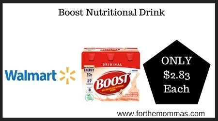 Walmart: Boost Nutritional Drink