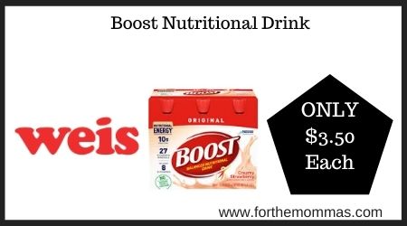Weis: Boost Nutritional Drink
