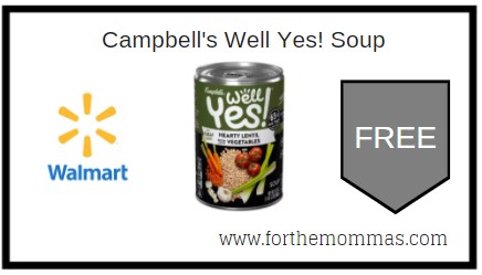 Walmart: Free Campbell's Well Yes! Soup