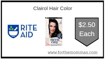 Rite Aid: Clairol Hair Color ONLY $2.50 Each Starting 1/24