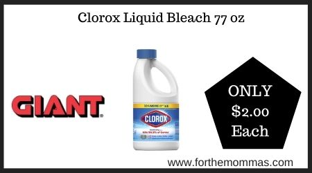 Clorox Liquid Bleach 77 oz