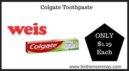 Weis: Colgate Toothpaste