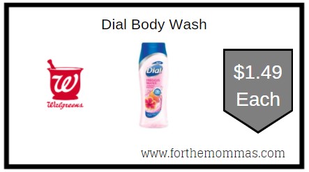 Walgreens: Dial Body Wash ONLY $1.49