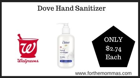 Walgreens: Dove Hand Sanitizer