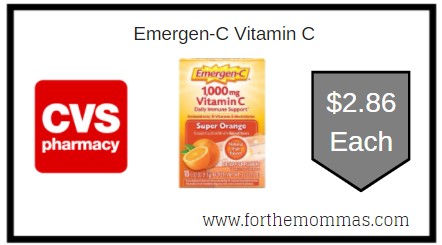CVS: Emergen-C Vitamin C ONLY $2.86 Each 