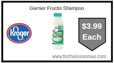 Kroger: Garnier Fructis Shampoo ONLY $3.99 