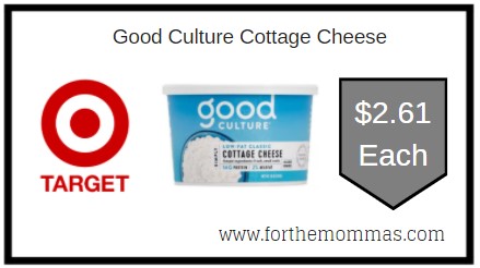 Target: Good Culture Cottage Cheese ONLY $2.61 Each 