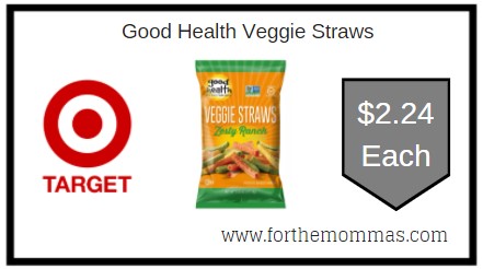 Target: Good Health Veggie Straws Only $2.24 Each 