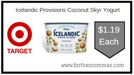 Target: Icelandic Provisions Coconut Skyr Yogurt Only $1.19
