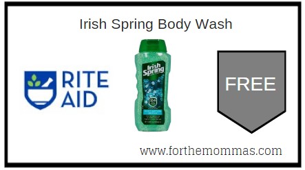 Rite Aid: Free Irish Spring Body Wash