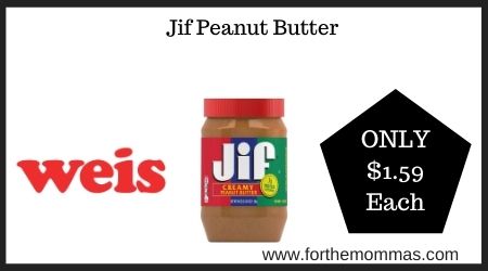 Weis: Jif Peanut Butter
