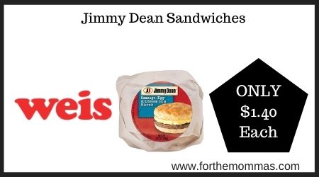 Weis: Jimmy Dean Sandwiches