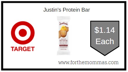 Target: Justin's Protein Bar ONLY $1.14 Each