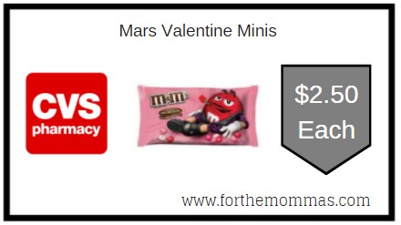 CVS: Mars Valentine Minis ONLY $2.50 Each