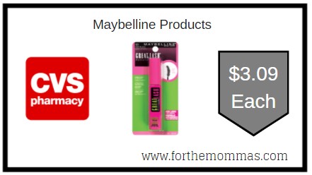 CVS: Maybelline Products As Low As $3.09