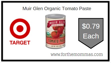 Target: Muir Glen Organic Tomato Paste Only $0.79 