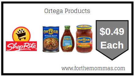 ShopRite: Ortega Products ONLY $0.49 Each