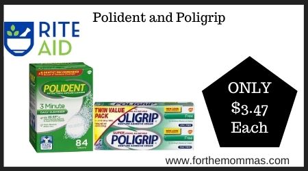 Rite Aid: Polident and Poligrip