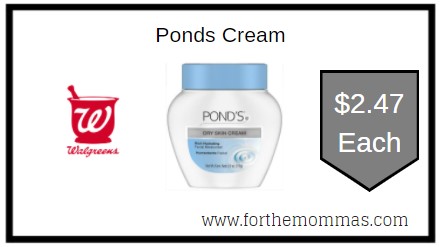 Walgreens: Ponds Cream ONLY $2.47 Each