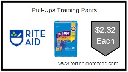 Rite Aid: Pull-Ups Training Pants ONLY $2.32 Each