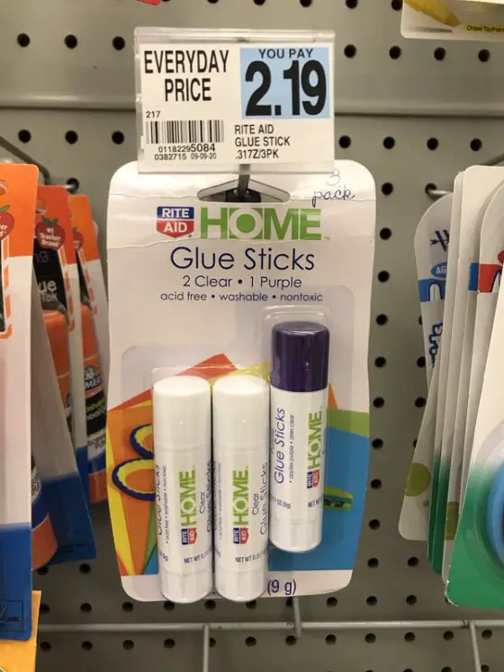 Free Rite Aid Glue Sticks at Rite Aid