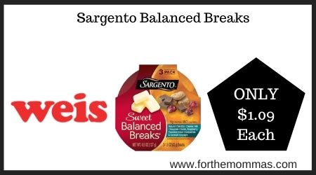 Weis: Sargento Balanced Breaks