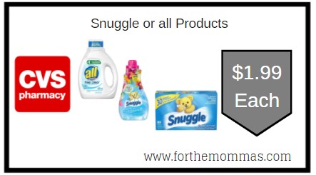 CVS: Snuggle or all Products $1.99 Each