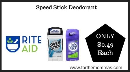 Rite Aid: Speed Stick Deodorant