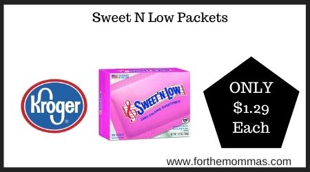 Kroger: Sweet N Low Packets