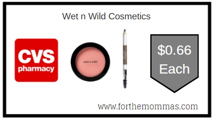 CVS: Wet n Wild Cosmetics ONLY $0.66 Each 