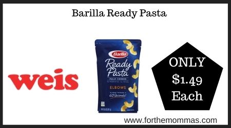 Weis: Barilla Ready Pasta