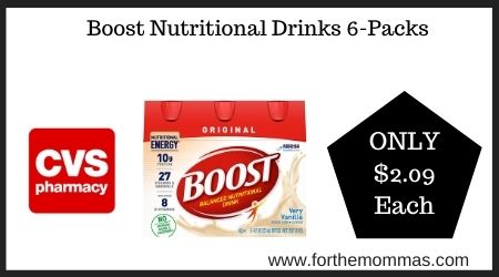 CVS: Boost Nutritional Drinks 6-Packs