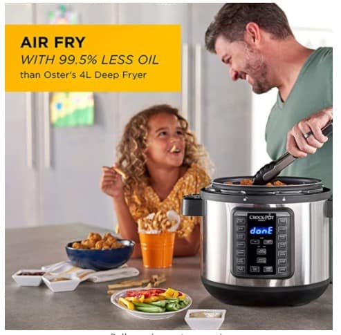 Amazon: Crockpot Pressure Cooker & Air Fryer $80 (Reg. $200)
