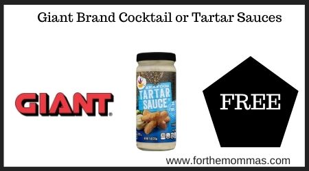 Giant: Giant Brand Cocktail or Tartar Sauces