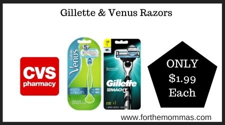 CVS: Gillette & Venus Razors