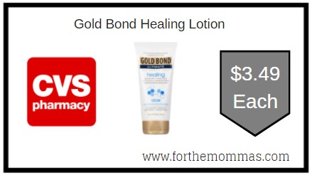 CVS: Gold Bond Healing Lotion ONLY $3.49 Each