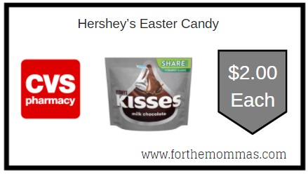 CVS: Hershey’s Easter Candy ONLY $2 Each 