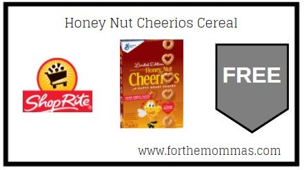 ShopRite: FREE Honey Nut Cheerios Cereal