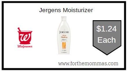 Walgreens: Jergens Moisturizer ONLY $1.24 Each