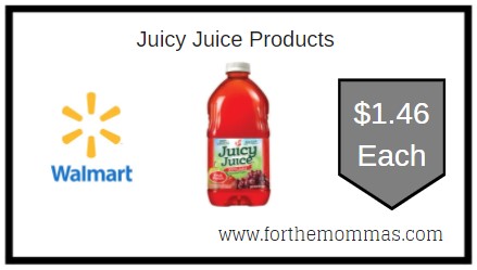 Walmart: Juicy Juice Products ONLY $1.46 Each 