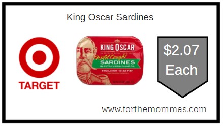 Target: King Oscar Sardines ONLY $2.07 Each