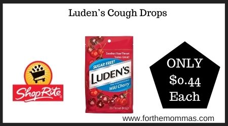 ShopRite: Luden’s Cough Drops