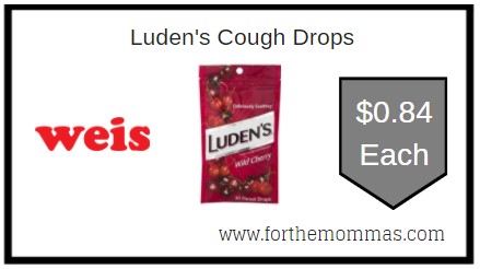 Weis: Luden's Cough Drops ONLY $0.84 Each