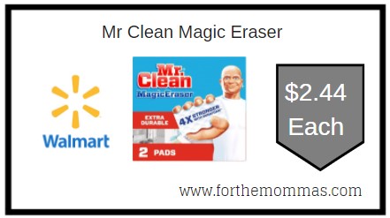 Walmart: Mr Clean Magic Eraser ONLY $2.44 Each
